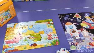 [Hàng sẵn] Bộ tranh hình xếp muôn loài động vật 48 mảnh Bộ Tranh Xếp Hình Giáo Dục Sớm Cho Trẻ Em Từ 3-8 Tuổi Bộ Xếp Hình DIY 48 Mảnh