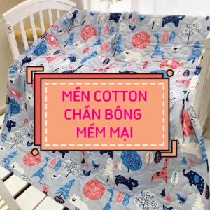 Chăn mền chần bông mỏng cho bé Katina House vải Cotton Satin Hàn Quốc đẹp mềm mại thoáng mát