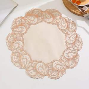 2 pcs of luxurious and exquisite placemat - suitable for home use hotel wedding and formal dining table decoration