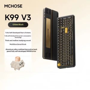 MCHOSE | MCHOSE K99 V3 Mechanical Keyboard Tri-Mode Wireless ARGB Control Knob 10000mAh Dual 8K 0.125ms Hot-Swappable Custom Game Keyboa