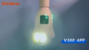 V380 E27B Dual Lens Kamera CCTV 8MP IP WiFi Camera lampu Bohlam night vision tahan air outdoor