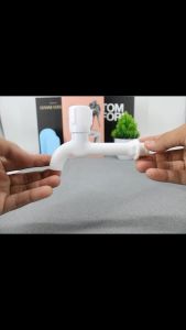 Homeneeds Kran Tembok Air Wastafel Cuci Tangan Dan Bak Kamar Mandi 1/2 inch SLT 10-119