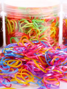 Rubber Band Female Hair-Binding Small High Elastic Hair Bands Disposable Hair Rope Durable Hair Band Black Leather Cover Kids Does Not Hurt Hair