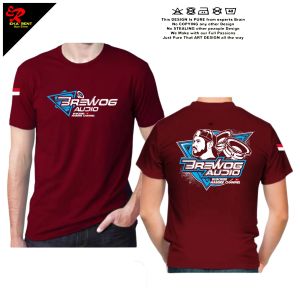 Baju Kaos Brewog Audio Sound System Dewasa Lengan Pendek