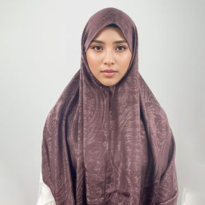 Jifang Floral Jacquard Imitate Silk Pashmina Shawl Hijab Head Scarf Muslim Hijabs Shawls with Fringes PW17