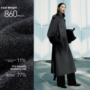 PEACEBIRD | Windbreaker-style Womens Coat Cashmere