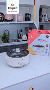 Nồi lẩu điện đa năng khay tháo rời Kalpen P22 dung tích 5L công suất 1800W chống dính Whitford cao cấp chính hãng