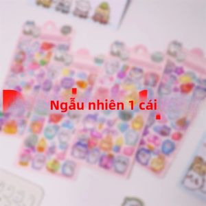 Bandai | Nhãn Dán Pha Lê 3D Họa Tiết Hoạt Hình Hachiware Usagi Phong Cách Dễ Thương Để Trang Trí Máy Tính Để Bàn Mô Hình Bandai Dành Cho Trẻ Em Trên 14 Tuổi