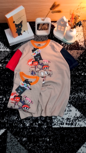 KAOS ANAK LAKI LAKI DAN PEREMPUAN NICKELODEON / BAJU ANAK GRADASI CREAM RED NAVY / PAKAIN ANAK 3 SAMPAI 10 TAHUN / BAJU DISTRO ANAK UNICUTS