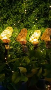Garden Solar Light Outdoor Decor Resin Owl Solar LED Light with Stake Waterproof Light for Flower Fence Lawn Decoration