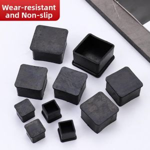 Square Stainless Steel Foot Caps for Furniture and Racks