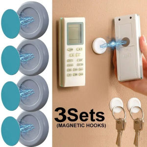 Universal Magnetic Hooks Wall Mount Anti-Lost Magnet Holder Fridge Sticker Remote Control Storage Hooks