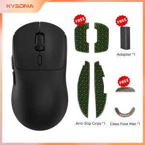 Kysona M600 V2 Black PAW3395 Wireless Gaming Esports Mouse 55g 26000DPI 6 Buttons Optical PAM3395 Computer Mice For Laptop PC