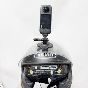 ฐานยึดหมวกกันน็อคแบบปรับได้ยืดหยุ่นกล้องแอคชั่นแคมเมราสำหรับ Insta360 X4 Gopro Hero DJI Osmo อุปกรณ์เสริมแอ็กชัน