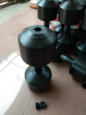 barbel kosongan 10kg/ barbel dummbel kosongan tanpa isi 10kg/ klontongan barbel tanpa isi 10kg