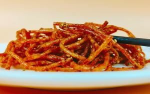 Que Sợi Cay Tiêu Đen Ghost Pepper Ăn Liền Siêu Ngon - Tăm Cay Ghost Pepper - Gói 42g - Foody.Taiwan