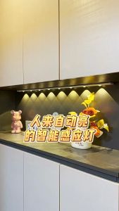 Led Night Light 3-Color Dimming Wireless Motion Sensor Cabinet Light USB Rechargeable Ultra Thin Magnetic Wardrobe Lamp for Room Closet Kitchen 人体感应夜灯