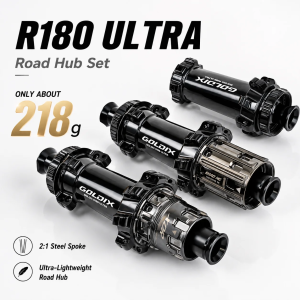 GOLDIX R180ULTRA Road Bike Hub 218g Ultra Light TPI Sealed Bearings 21H/24H 30T Ratchet 10-12 Speed Bicycle Front Rea