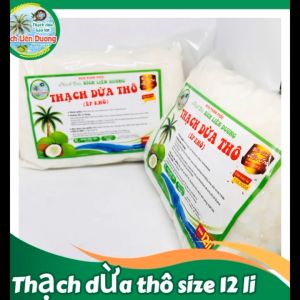 COMBO 7KG THẠCH DỪA THÔ ÉP KHÔ SIZE 12LI TẶNG KÈM HƯƠNG_LOẠI TÚI 1KG