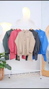 RAINCOAT JAS HUJAN Dewasa Terbaik Pria Wanita GRACIO Mantel Anti Rembes CREAM