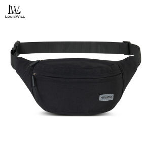 กระเป๋าคาดอกแฟชั่น LouisWill กระเป๋าคาดเอวกระเป๋ากันน้ำกีฬาผู้ชายกระเป๋าลำลองความจุขนาดใหญ่กระเป๋าหิ้วกลางแจ้งกระเป๋าออกกำลังกายกระเป๋าเดินทางกระเป๋าธุรกิจ