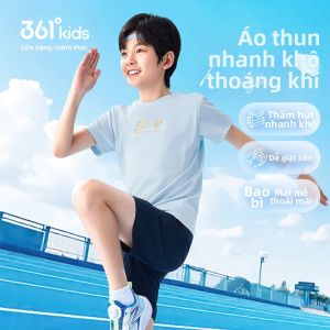 361° | Áo Thể Thao Tay Ngắn Hút Ẩm Nhanh Cho Trẻ Em