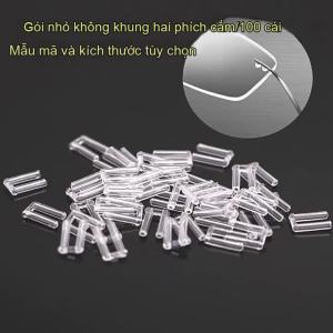 100Pcs Frameless Glasses Rubber Plugs Double Spare Buckle for Prescription Eyeglass Repair Accessories
