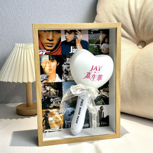 Jay Chou Concert Souvenir Fluorescent Stick Storage Box Picture Frame Hollow 5cm Decorative Home Accessories Modern Simple Style