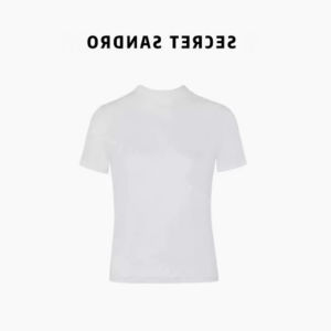 Oajer Oujier Flagship Womens Clothing Store Ou Same Style Summer Classic Style Elegant Silm Half Turtleneck Short Sleeve T-shirt for Women