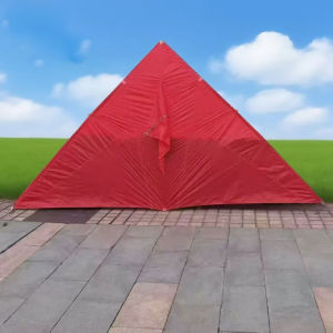 New Red Kite Wind Version Large Triangle Kite Vibrant All Red Sport Fitness Fans Goods Unbranded Kites