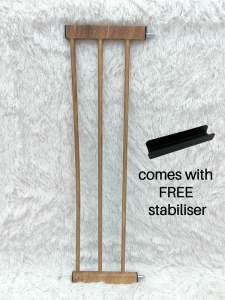 [BABY BOM BOM] Baby Pet Safety Gate Wood Wooden Fence Barricade