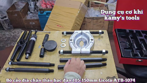 Bộ vam cảo đĩa chặn tháo vòng bi bạc đạn 105mm-150mm bộ cảo dĩa mặt trăng Licota ATB-1074