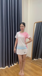 Bộ Quần Áo Thể Thao Bumbee Nam – Co Giãn Thấm Hút – Mặc Cầu Lông Pickleball Tập Gym (0625 hồng)