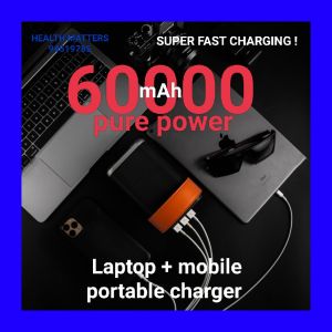 ♥️🇸🇬 Laptop & mobile power bank 60000mAh SUPER FAST CHARGING 60W powerbank Input / Output PD Type C fast charge CERTIFIED portable charger laptop charger phone charger. Big capacity