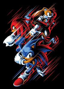 Bandai | Cartoon S-Sonic Character Home Decor Oil Painting By Numbers Modern Wall Decor for Living Room Bedroom Perfect Gift No Frame
