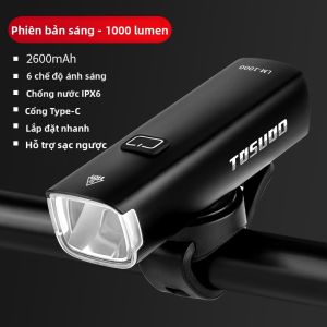 TOSUOD | Đèn Pha Xe Đạp Trước Siêu Sáng Có Thể Sạc Lại