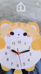 Jam Dinding Kucing Lucu Dekorasi Ruang Tamu | Jam Dinding Minimalis |  Jam Dinding Kartun Unik