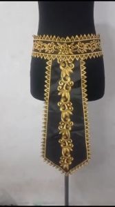 Renda Bordir Ikat Pinggang Kostum Tari Motif Melati Serangkai