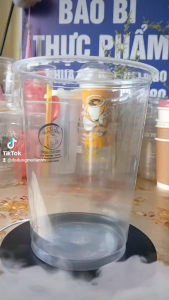 Ly Nhựa PP 1 Lít UKP - Miệng 117mm Dày Chịu Nhiệt Trong veo Gói 200 Cái Lý Tưởng Cho Quán Trà Sữa