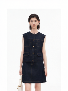 Retro Workwear Style Womens Sleeveless Vest