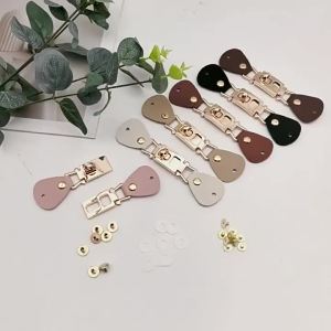 1Pcs PU Leather Snap Sewing Buckle Metal Clasp For DIY Clothes Jackets Bags and Scarves Fashion Accessories