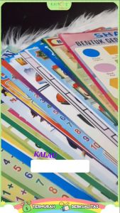 Paket Poster 20 Edukasi Anak Belajar Aneka Hewan Huruf Angka Matematika Buah Sayur Transportasi dll