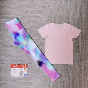 ชุดโยคะสำหรับเด็กผู้หญิง ชุดออกกำลังกาย วิ่ง รัน ดีไซน์ใหม่ แห้งเร็ว ยืดหยุ่น สวมใส่สบาย ชุดกีฬาฟิตเนส ชุดโยคะ