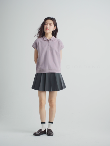 GIORDANO ผู้หญิง  เสื้อโปโล Cool-Touch เสื้อโปโลฤดูร้อน คอปกตุ๊กตา แขนเรกแลน เสื้อโปโลแฟชั่นลำลอง 05315385