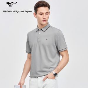 SEPTWOLVES | Antibacterial Silk Polo Shirt Short Sleeve