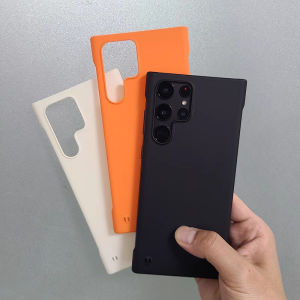 CrashStar Borderless Solid Color Ultra Thin Hard Shockproof Phone Case For Samsung Galaxy S25 S24 Ultra S23 + S22 Plus S21 S20 FE Note 20 Ultra Note 10 Pro Fashion Simple Skin-friendly Frosted Phone Casing Cover Shell Hot Sale