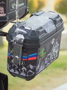 AENXRD Motorcycle Side Box 36/38L Universial for Bigbike Motocycle Side box Waterproof Durable Large Capacity Motorcycle side case Including brackets