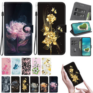 Stand Flip Wallet Case For Samsung Galaxy M13 M14 4G 5G M30S M31S M21 23 33 32 51 52 53 54 5G 60 80S Cartoon Magnetic Book Cover