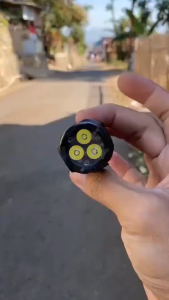 F06 Senter Magnet Senter Mini 3 Mata Led 5 Mode Senter Saku Senter Klip -ShennyStore