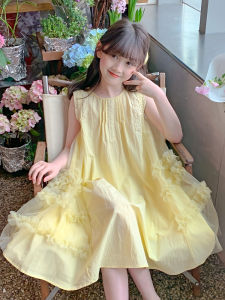 SQTN.KIDS | Thin Lace Princess Dress for Girls